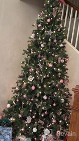 img 6 attached to Набор из 86 розовых елочных шаров - небьющиеся украшения для деревьев, домашняя вечеринка, праздничные гирлянды, венки с подвесными крючками в комплекте