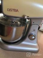 img 1 attached to Die-Cast Stand Mixer, 8 Speeds 600W OSTBA Food Stand Mixer, 5.5Qt Tilt-Head Kitchen Mixer, Dishwasher Safe Stainless Steel Mixing Bowl, Dough Hook, Egg Whisk, Mixer Beater, Splash Guard, Almond Cream review by Robin Nelson