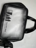 img 1 attached to Translucent Waterproof Cosmetic Toiletry Bags - Set Of 3 For Women And Men | Travel Organizer For Accessories And Toiletries By MAGEFY review by Robert Blair