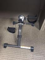 img 1 attached to Foldable Under Desk Exercise Bike - Digital Display For Arms & Legs Workout - Great For Elderly, Seniors, Disabled Or Office Use review by Brandon Henry