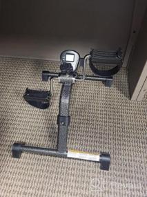 img 5 attached to Складной велотренажер под столом - цифровой дисплей для тренировки рук и ног - отлично подходит для пожилых людей, пожилых людей, инвалидов или использования в офисе