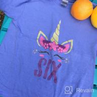 img 1 attached to 🦄 Unicorn Birthday Surprise: Fun Gift Idea for 6 Year Old Girls - Unicorn 6th Birthday Youth Kids T-Shirt review by Kathryn Brown