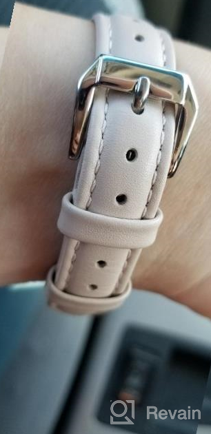 img 1 attached to Bayite Slim Genuine Leather Band Compatible With Fitbit Versa 2/Lite/Versa - Replacement Strap Accessory For Women review by Ryan Pollock