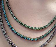 img 1 attached to ROWIN&amp;CO Rainbow Solid 6mm Miami Curb Cuban Link Chain Colorful 316L Steel Rope Chain/Bracelets, Unisex, Multicolor Hip Hop Jewelry Choker Chain" - Updated SEO-friendly product name: "ROWIN&amp;CO Rainbow Solid 6mm Miami Curb Cuban Link Chain, Colorful 316L Steel Rope Bracelet/Necklace, Unisex, Multicolor Hip Hop Jewelry Choker Chain review by Jesse Wells