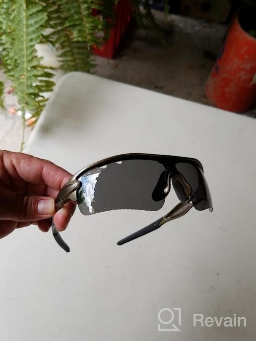 img 1 attached to Enhance Your Sports Performance With Xiyalai Polarized Sports Sunglasses - 5 Interchangeable Lenses For Cycling, Running, And More! review by Joshua Ford