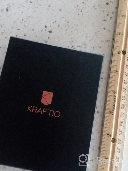 img 1 attached to Genuine Leather Handmade Credit Wallet by Kraftiq review by Timothy Henry