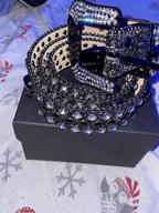 img 1 attached to Stunning Rhinestone Fashion Western Studded Belt - Sizes 34-36 Inches review by Noel Pilla