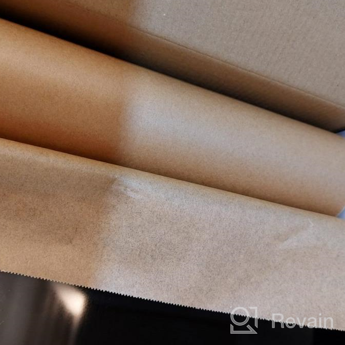img 1 attached to SMARTAKE Unbleached Parchment Paper Roll With Metal Cutter - Non-Stick, Greaseproof, Waterproof, Perfect For Baking, Air Fryer, Grill And Steam, 13 In X 164 Ft, 177 Sq.Ft review by Lamar Hopkins