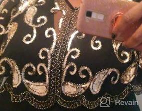 img 5 attached to Sparkling Flapper Evening Wrap Cape For Women - PrettyGuide Sequin Shawls Inspired By 1920S Fashion