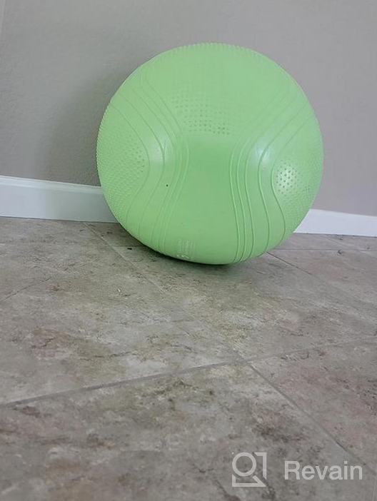 img 1 attached to Extra Thick Exercise Ball For Workout Fitness Balance - Gruper Yoga Ball In 45-75Cm - Anti Burst Yoga Chair For Home And Office With Hand Pump & Workout Guide Access Included review by John Akins