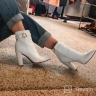 img 1 attached to Step Up Your Style With IDIFU Women'S Fashion Ankle Boots - Comfy, Chic And High-Heeled! review by Robert Lewis