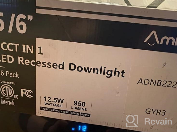 img 1 attached to Amico 5/6 Inch 5CCT LED Recessed Lighting 16 Pack, Smooth Trim, Dimmable, IC & Damp Rated, 12.5W=100W, 950LM Can Lights, 2700K/3000K/4000K/5000K/6000K Selectable, Retrofit Installation - ETL & FCC review by James Kelley