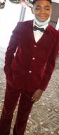 img 1 attached to 👔 Yanlu Toddler Tuxedo Wedding Burgundy Boys' Clothing: The Perfect Formal Wear for Your Little Gentleman review by James Daniels