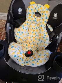 img 7 attached to Comfortable And Washable Baby Stroller Cushion With Head And Body Support For Your Newborn