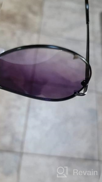 img 1 attached to Vintage Oversized Aviator Sunglasses With UV Lens Protection For Men And Women By GRFISIA review by Mat Thompson