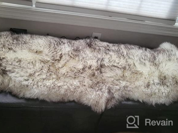 img 1 attached to Luxury New Zealand Sheepskin Rug: Soft Fur For Bedroom, Living Room & Motorcycle Seat Cover review by Dorvin Hawk