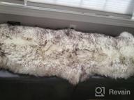 img 1 attached to Luxury New Zealand Sheepskin Rug: Soft Fur For Bedroom, Living Room & Motorcycle Seat Cover review by Dorvin Hawk