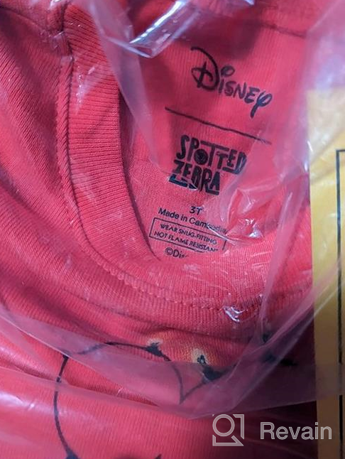 img 1 attached to Snug-Fit Cotton Pajama Sleepwear Sets for Kids featuring Disney, Star Wars, and Marvel by Spotted Zebra review by Ynot Karlen