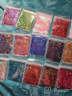 img 1 attached to 150G Chunky Glitter Flakes Resin Accessories: Perfect For DIY Crafts, Manicures & More! review by Haydee Strickland