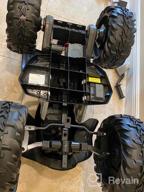 img 1 attached to Rollplay MAX 12V Electric ATV 4 Wheeler With Oversized Wheels, Rubber Tire Strips For Traction, Working Headlights And 3 MPH Top Speed - Red/Black review by Johnathan Hegie