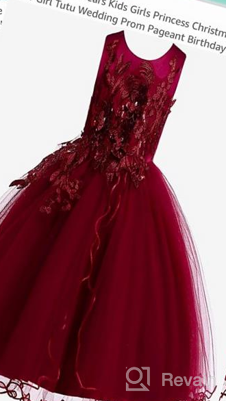 img 1 attached to Weileenice Princess Costume 5-6 Years: 👗 Elegant Burgundy Girls' Clothing to Spark Imagination review by Toby Galbraith