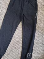 img 1 attached to 🏻 Stylish and Comfortable UNACOO French Terry Joggers for Girls review by Josh Hamler