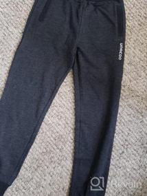 img 3 attached to 🏻 Stylish and Comfortable UNACOO French Terry Joggers for Girls