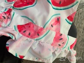 img 5 attached to Newborn Infant Floral Romper With Ruffle Details - Stylish One-Piece Jumpsuit For Baby Girls