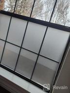 картинка 1 прикреплена к отзыву Niviy Blackout Window Film - Static Cling Sun Blocking Privacy Film For House Windows - Removable Frosted Glass Window Cover - Black - 17.7” X 118” от Stephen Ball
