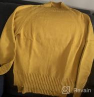 img 1 attached to Women'S Ferrtye Mock Neck Raglan Sleeve Pullover Sweater - Long Sleeve High Low Ribbed Knit Casual Top review by Chris Russell
