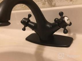 img 5 attached to Modern Chrome Finish Double Knob Basin Faucet For Single Hole Bathroom Sinks - Rozin Deck-Mounted Mixer Tap