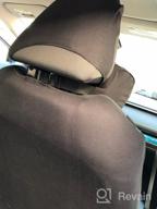 img 1 attached to Elantrip Waterproof Rear Bench Car Seat Cover: Enhanced Protection with EVA Material | Fits Car, SUV, Truck | Black 3 PCS | Quick Install review by Joshua Vogel