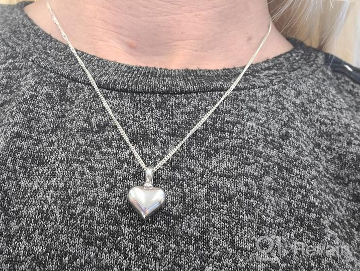 img 1 attached to Stainless Steel Memorial Ash Pendant Keepsake Jewelry 🕊️ - Imrsanl Small Heart Cremation Urn Necklace for Ashes review by Eddie Orrell