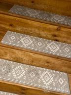 img 1 attached to Stylish & Safe: Sussexhome Carpet Stair Treads For Wooden Steps - 4-Pack Of Self-Adhesive, Pet & Kid-Friendly Indoor Treads To Prevent Slipping review by Antonio Scisson