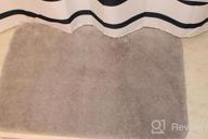 img 1 attached to Ultra Soft Non-Slip Bath Mat With Super Absorbent Microfibers - Thick Plush Machine Washable Navy Blue Bathroom Rug For Shower, Tub, And Floor (16"X24") review by Joshua Vogel