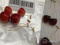 img 1 attached to Set of 4 Lifelike 3D Red Cherry Dangle Drop Earrings - Assorted Cute Fruit Charms for Sweet Jewelry; Ideal for Women, Girls, and Kids review by Amy Bell