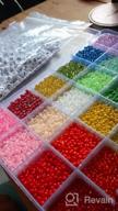 img 1 attached to UOONY 14400Pcs 3Mm Glass Seed Beads And 600Pcs Letter Beads For Bracelets, For Jewelry Making And Crafts Beads Kit For Party And Rave With 2 Rolls Of Cords And Storage Box review by Ross Sugden
