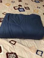 img 1 attached to YEMYHOM 100% Cotton Weighted Blanket Adult Bed Heavy Blankets For Great Sleeping (60"X80" 20 Lbs, Blue) review by Kimberly Williams