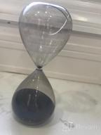 img 1 attached to Large Black Sandglass Hourglass Timer 5 Minutes Home Decor Xmas Birthday Gift review by Keyone Brownlee