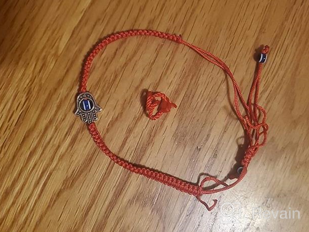 img 1 attached to 🧿 Powerful 6-Piece Adjustable Red Bracelet Set: Kabbalah 7 Knots Red String Bracelet with Hamsa Hand Amulet for Protection, Evil Eye and Good Luck review by Adam Hutchinson