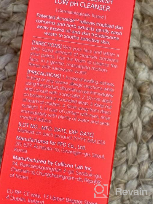 img 1 attached to MIZON Good Bye Blemish Low PH Cleanser - Treat Acne, Soothe Sensitive Skin, Korean Skincare For Breakout Treatment And Spot Treatment - 100Ml 3.38 Fl Oz review by Jacob Guerrero