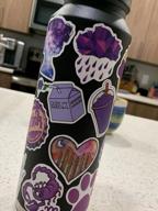 img 1 attached to 50-Pack Waterproof Aesthetic Purple Stickers For Teens, Girls - Perfect For Laptop, Hydro Flask, Phone, Car, Skateboard & Travel - Extra Durable 100% Vinyl review by Dennis Long