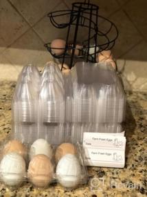 img 6 attached to 30 комплектов экологически чистых прозрачных пластиковых коробок для яиц с этикетками - надежно удерживает 6 яиц в каждой!