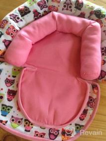 img 7 attached to Удобная и безопасная подушка для поддержки головы в автокресле для малышей - розовая KAKIBLIN Мягкая поддержка шеи и тела для вашего ребенка