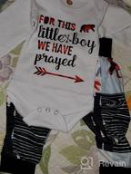 img 1 attached to Adorable Baby Bear Letter Print Set: 3PC Outfit For Boys And Girls - Perfect For Fall & Winter review by Gregory Rasmussen