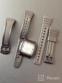 img 4 attached to 18Mm Black Regular-Length Watch Band For Casio And Other Sport Watches - Voguestrap TX1852 Allstrap