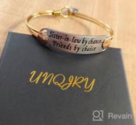 img 1 attached to 📿 Inspirational Friendship Bible Verse Bracelets - Vintage Brass Bangle Jewelry for the Brave review by Rhonda Ackerman