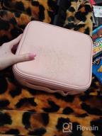 img 1 attached to Narwey Large Travel Makeup Bag Cosmetic Case Organizer For Women & Girls Sky Blue review by Lance Gunn
