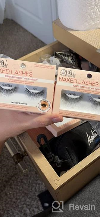 img 1 attached to Ardell Naked Lashes 431 With Invisiband - Natural Look, 1 Pair review by Kristen Cunningham