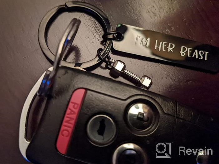 img 1 attached to Magnify Your Love with MAOFAED His Beauty Her Beast Couples Keychain Set - Perfect Valentine's Day Gift for Boyfriend and Girlfriend review by Michael Kosack